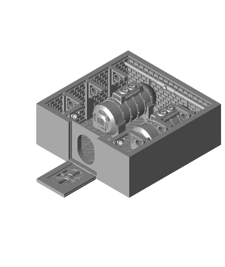 Industrial steam room complete 3d model