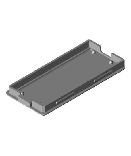 Raspberry Pi Pico snap-together case with slot for 6-wire ribbon cable 3d model