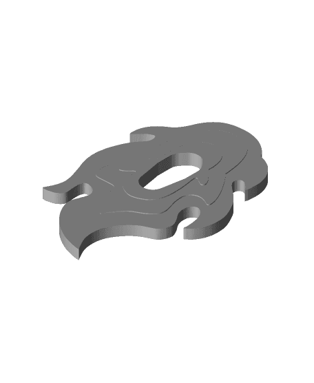 Rengoku Nichirin Sword Guard.stl 3d model