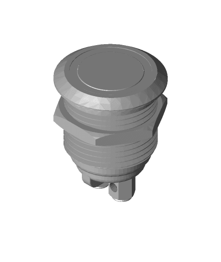 Steel Metal Push Button Switch.stl 3d model