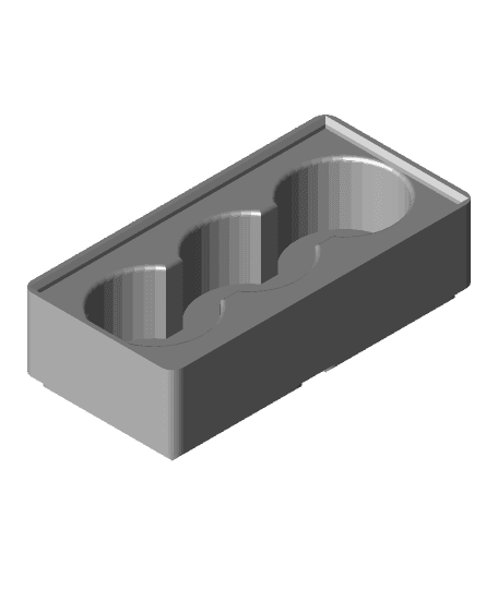 Gridfinity X3 25mm Glue Stick Holder.stl 3d model