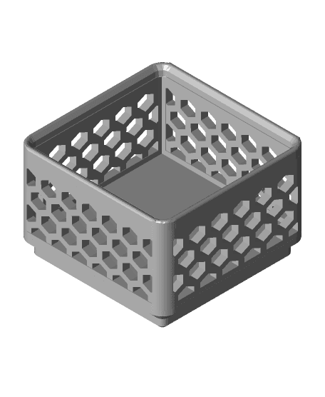 Hex Bin Gridfinity 1x1 3d model