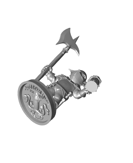 Goblin With Halberd 3d model