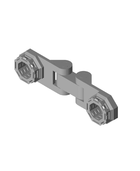 Remix of Double_Hinge_Miroored_Upright_V3.stl 3d model