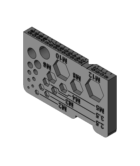 Metric Bolt Gage.step 3d model