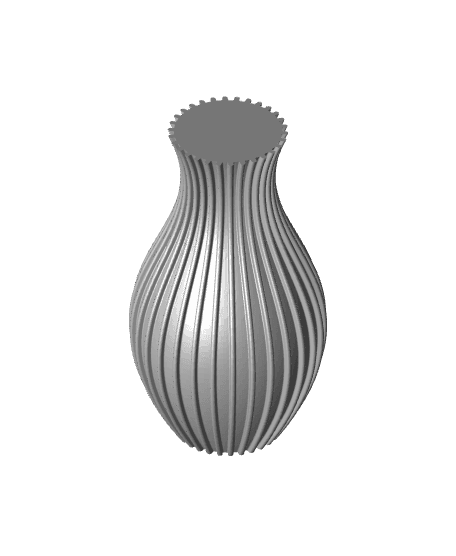 Nordic vase with Stripes | Vase Mode 3d model