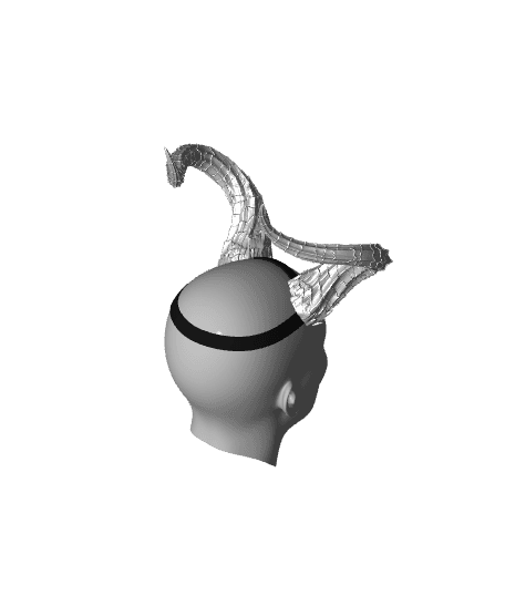 FANTASY CAMBION DEVIL HORNS SET BALDURS GATE 3 3d model