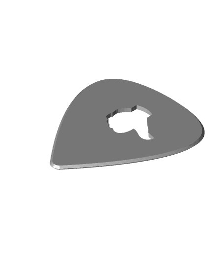 Guitar pick.stl 3d model