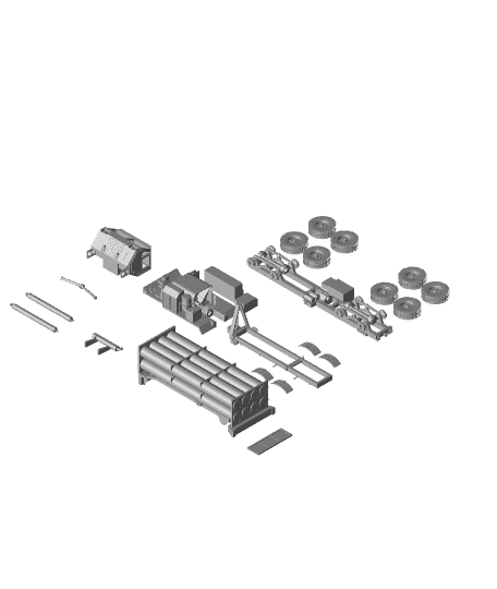 HEMTT with mounted thaad 3d model