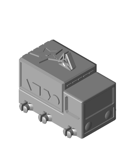 Swatch Truck Ornament 3d model