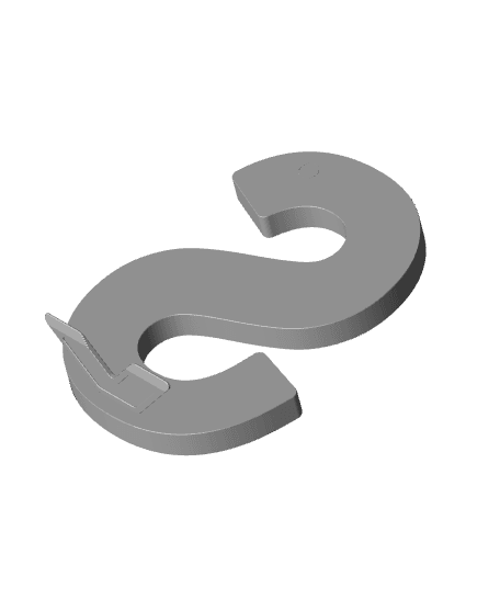 3D Letter S - by TeeTi3D 3d model