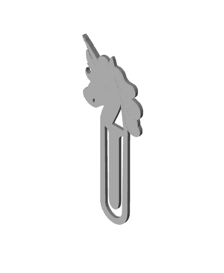 Unicorn_Bookmark_Update.stl 3d model