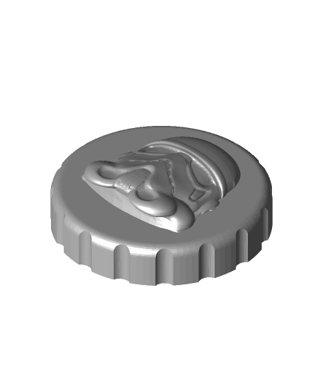 Storm Trooper - Stash Jar Lid 3d model