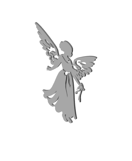 Christmas Angel Wall art Angel Wall Decor 3d model