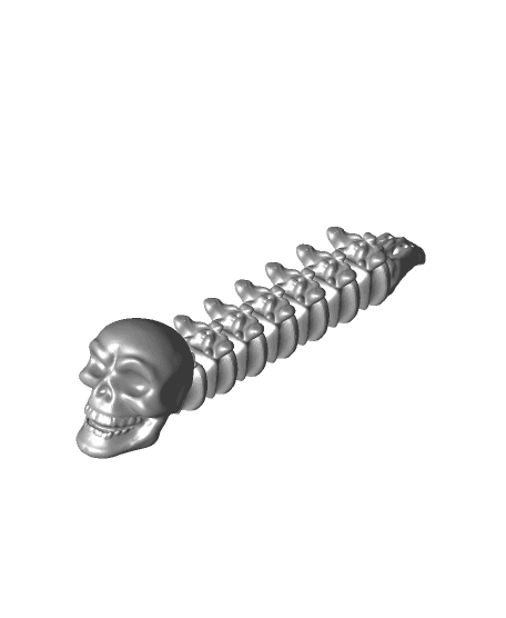 Grim Reaper, Slim Reaper - Articulated Snap-Flex Fidget (Tight Joints) 3d model