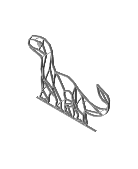 Geometric Littlefoot wallart from the land before time 3d model