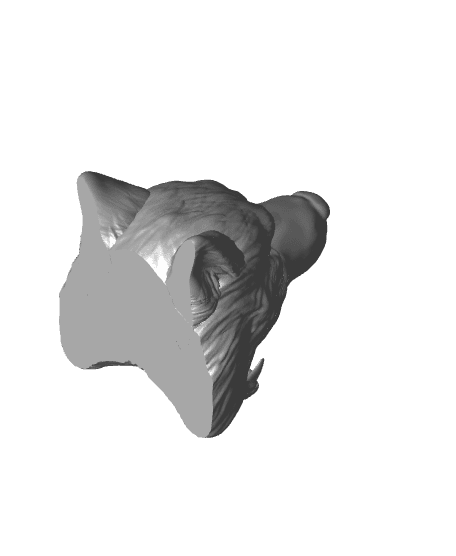 Wolf Head Controller Holder 3d model