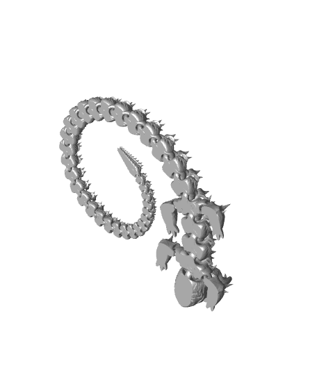 Squeak Articulated Dragon Print-in-Place Mesh Mayhem 3d model