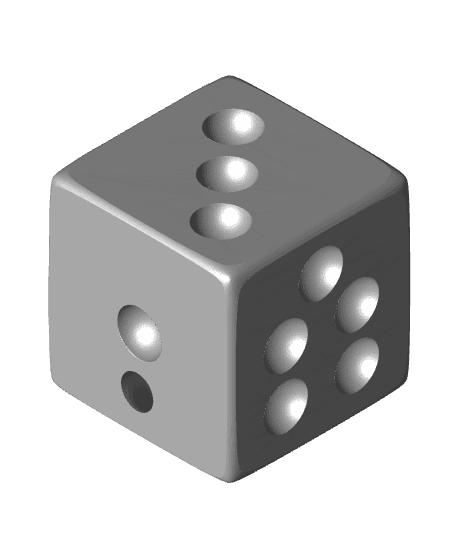 Grim Grin Dice 3d model