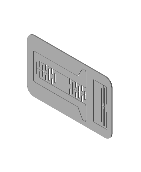 Flexy card phone stand 3d model