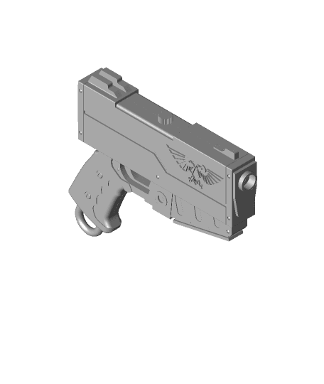 not a Warhammer 40k handgun 3d model