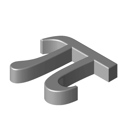 Pi_symbol.stl 3d model