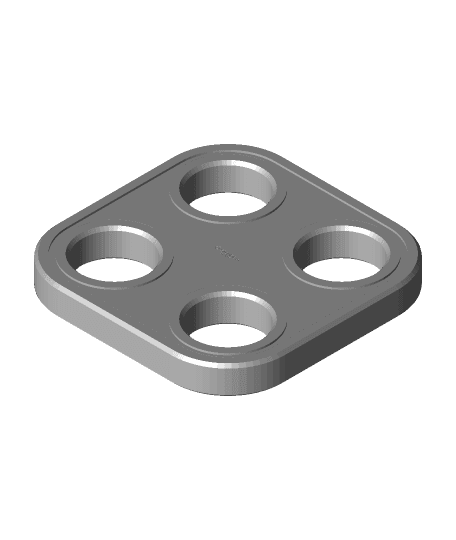 STEMFIE - Parts - Plates - 4-Square 3d model