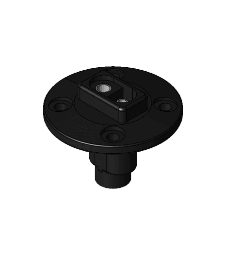 SAE Connector Female Panel Mount 3d model