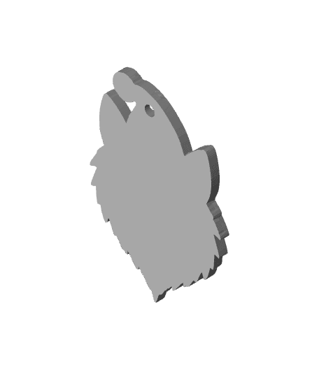 Wolf ChristmasOrnament 3d model