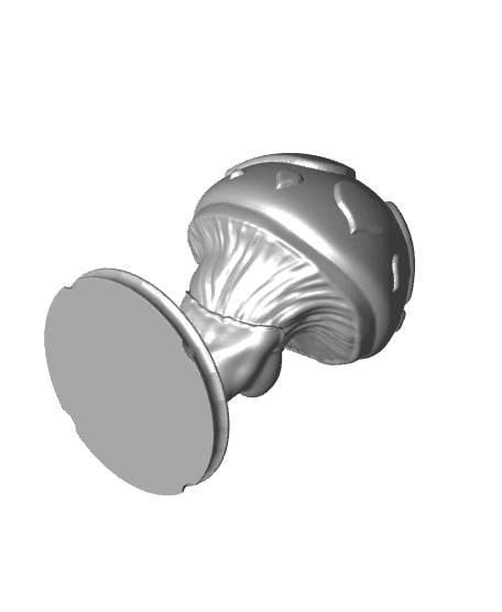 Heart Topped Mushroom Goddess Storage 3d model