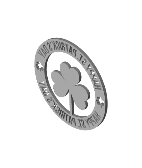 St. Patrick's Day sign 3d model