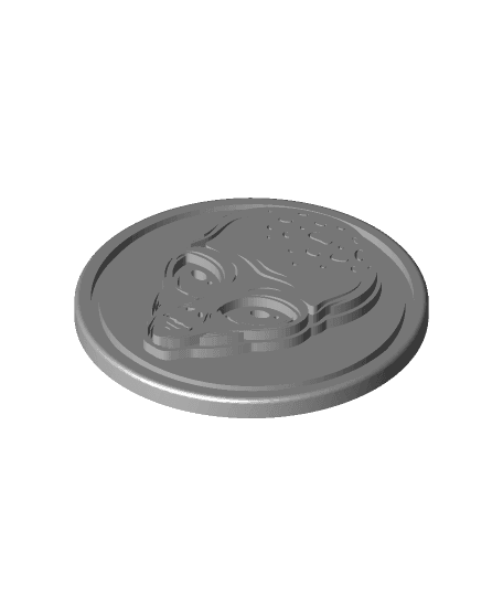 Alien Coin 3d model