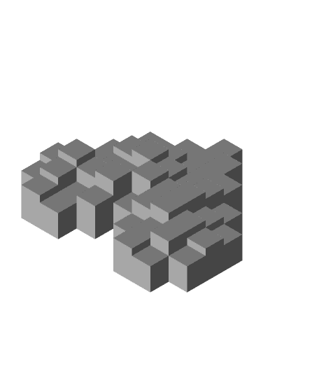 8-Bit "Voxel" Heart 3d model