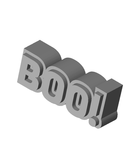 BOO! LED SIGN 3d model