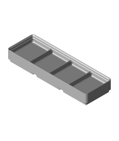 Divider Box 3x1x2 4-Compartment.stl 3d model