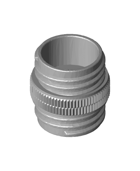 Double Bladed Collapsing Lightsaber Coupler 3d model