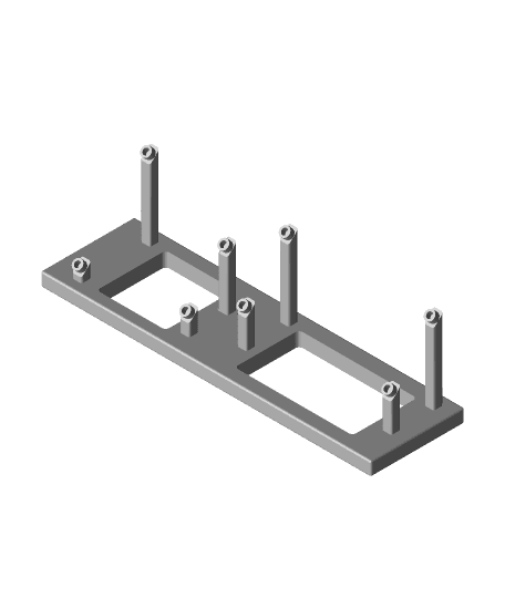 Arduino Uno and LCD Stand v4.stl 3d model