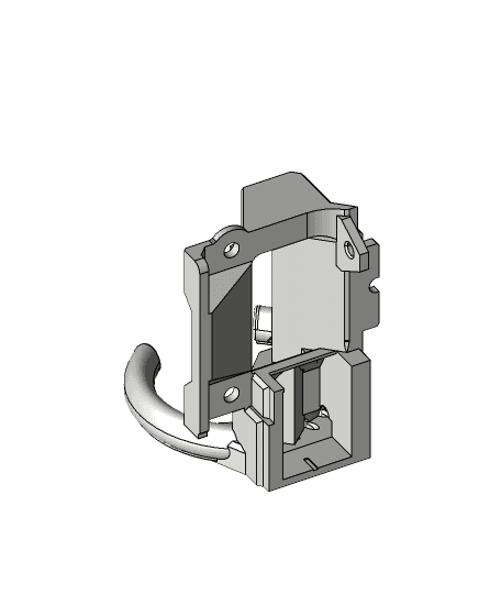 HI-flow Extruder-Head For ANYCUBIC i3 MEGA fan-bracket for 5015 Blower fan 3d model