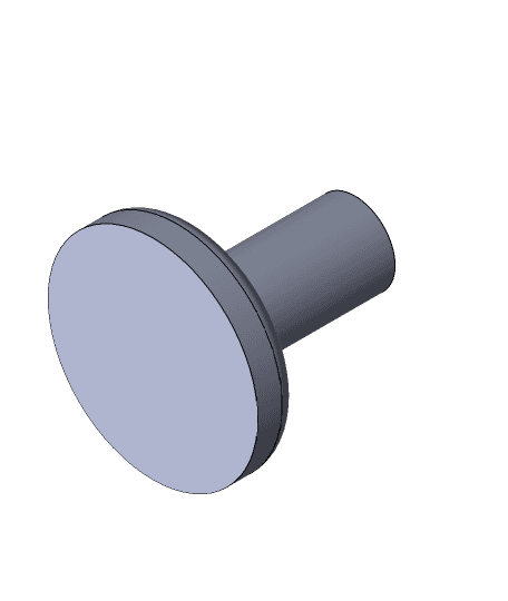 Round Cupboard Knob Handle 3d model