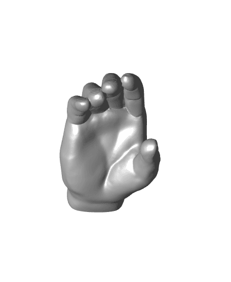 Floating Hand Holder / No Supports 3d model