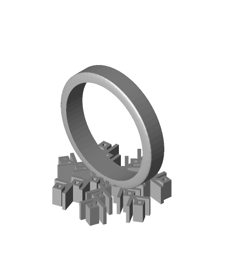 Snowflake Ring ❄💍 3d model