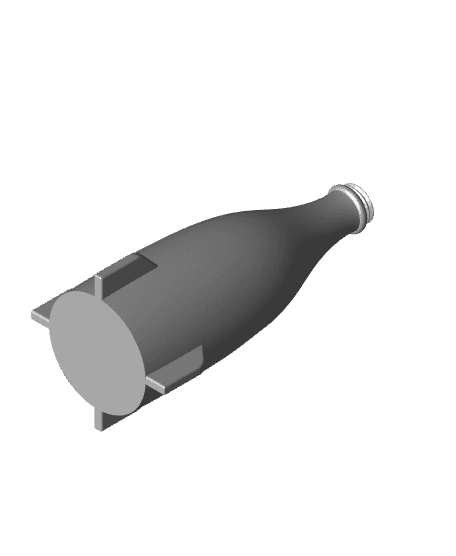 Nuka Cola Bottle with Screw Cap / 3MF Included 3d model