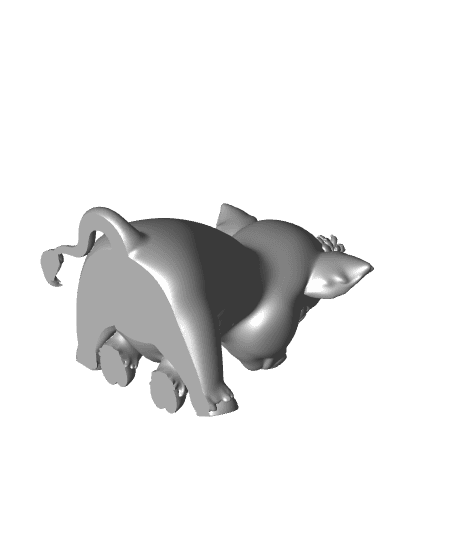 Cute Flower Cow 3d model