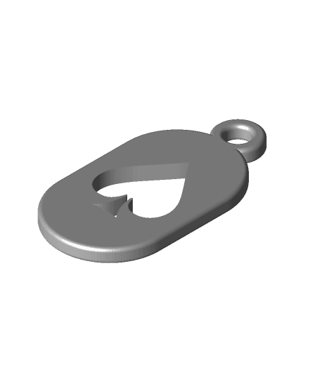 Key Fob - Ace of Spades 3d model