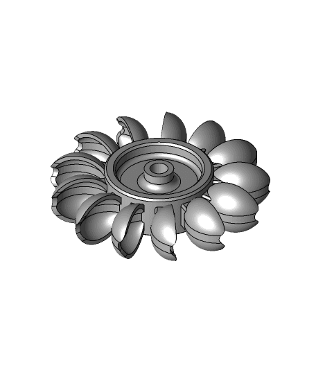 Water turbine (solid).stp 3d model