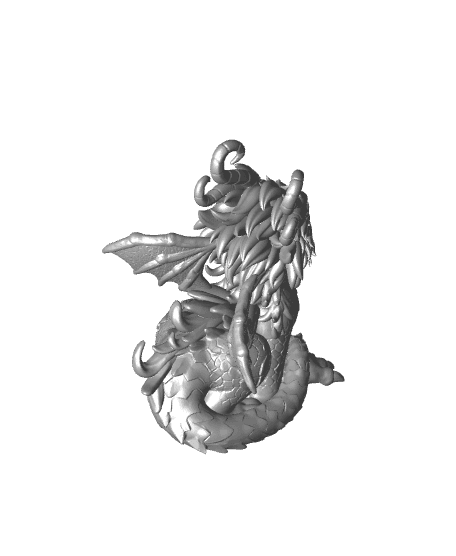 Cute Dragon v2 3d model