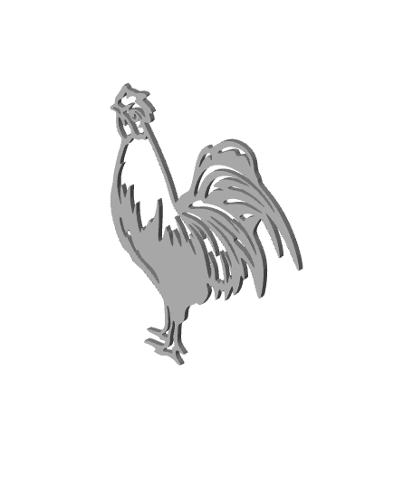 rooster wall art chicken wall decor farmhouse decoration 3d model