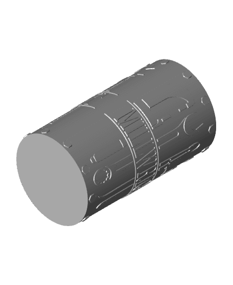 Millwright Can Holder / Koozie - Tallboy 3d model