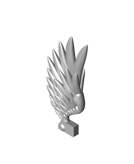 Art Deco Wings Switch Dock 3d model