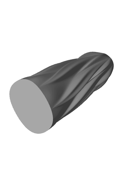 Tall Twist Vase 3d model